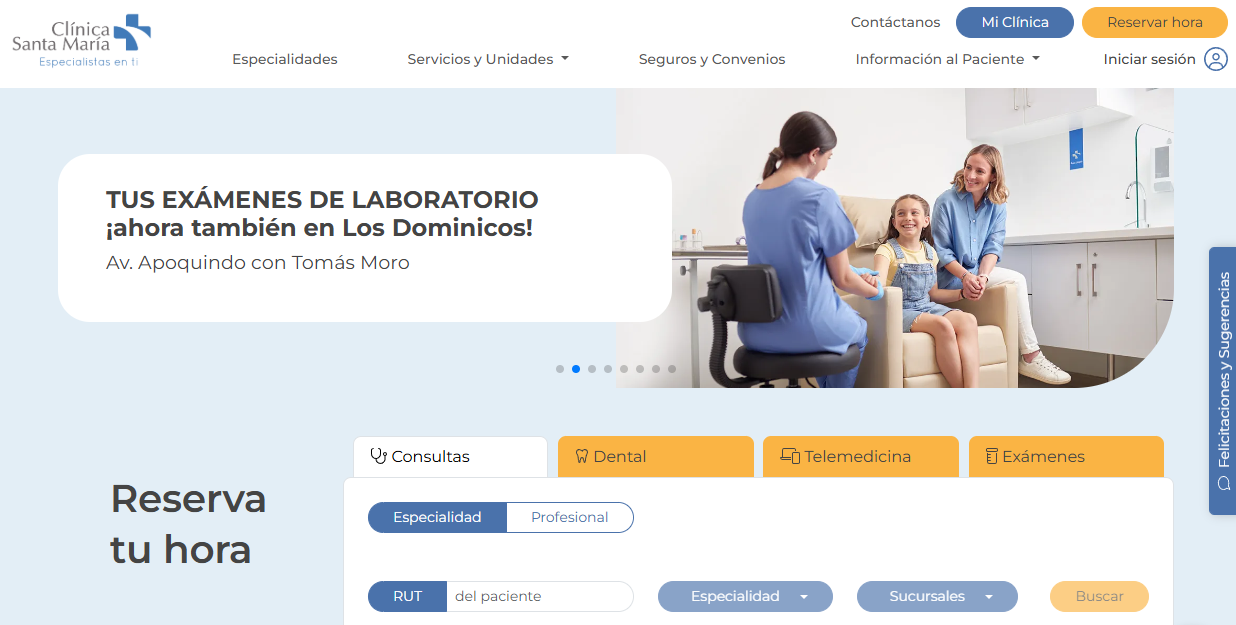 clinica santa maria sitio web